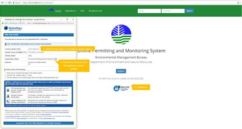 EMB Online Permitting and Monitoring System.